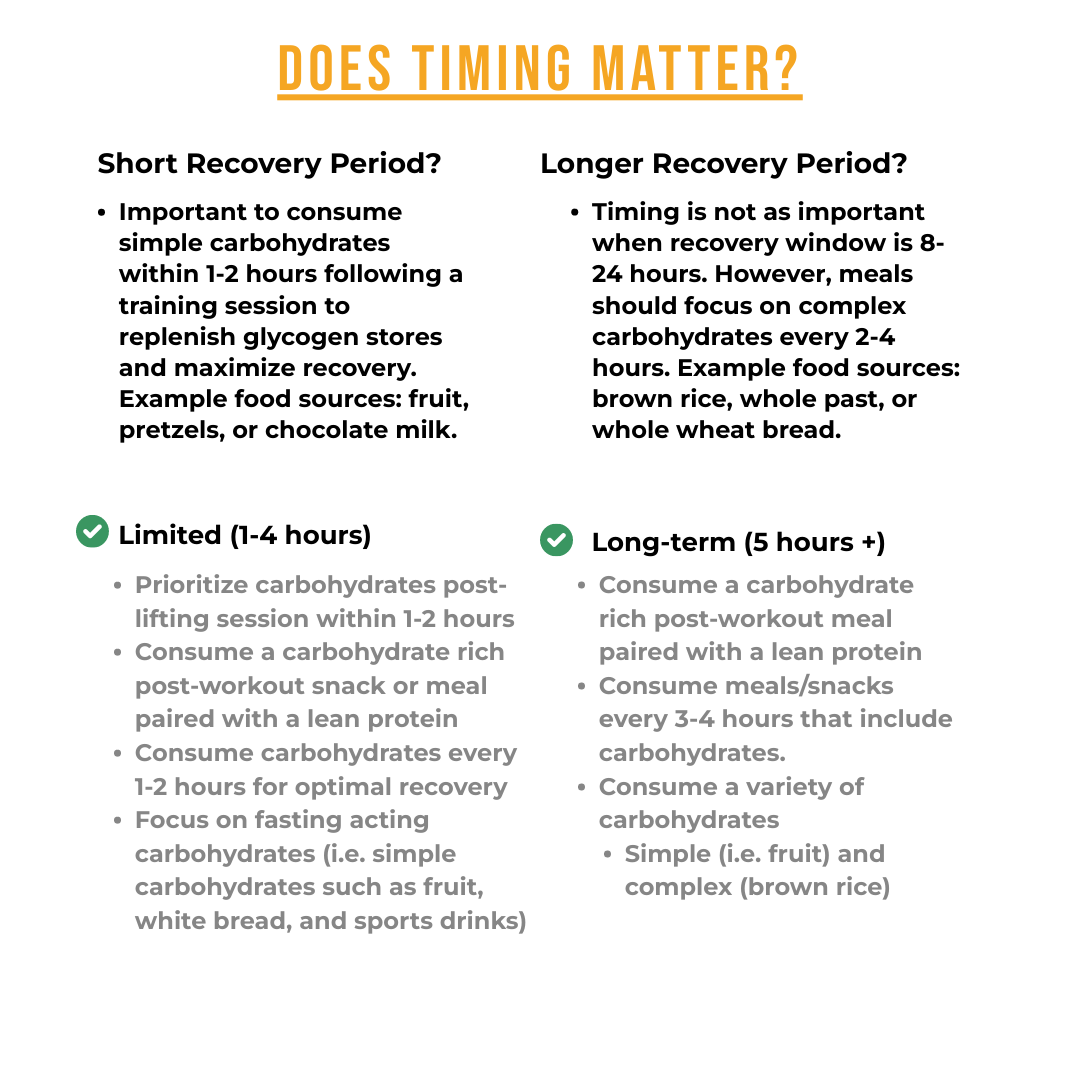 The Role of Carbohydrates in Recovery after Resistance Exercise
